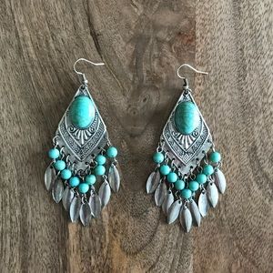 Turquoise Boho Earrings